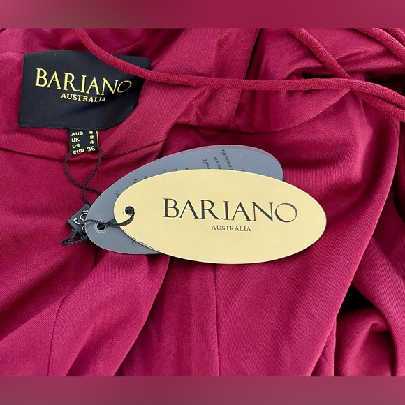 Bariano Australia | Maroon Lace Up Mermaid Dress | AUS 8 US 4 - Picture 6 of 6